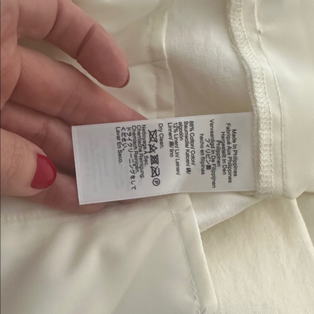 NWT J Crew white Kya chino pants 0 - Picture 4 of 8